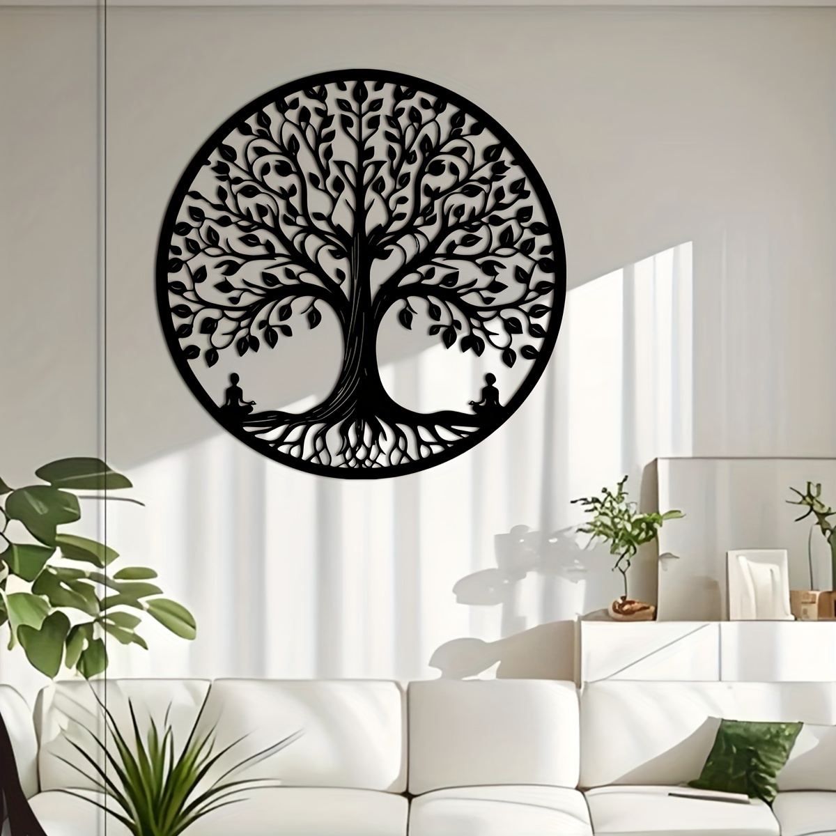 Industrial Laser Cutter - Metal Laser Cut Line Art, Nature-Inspired