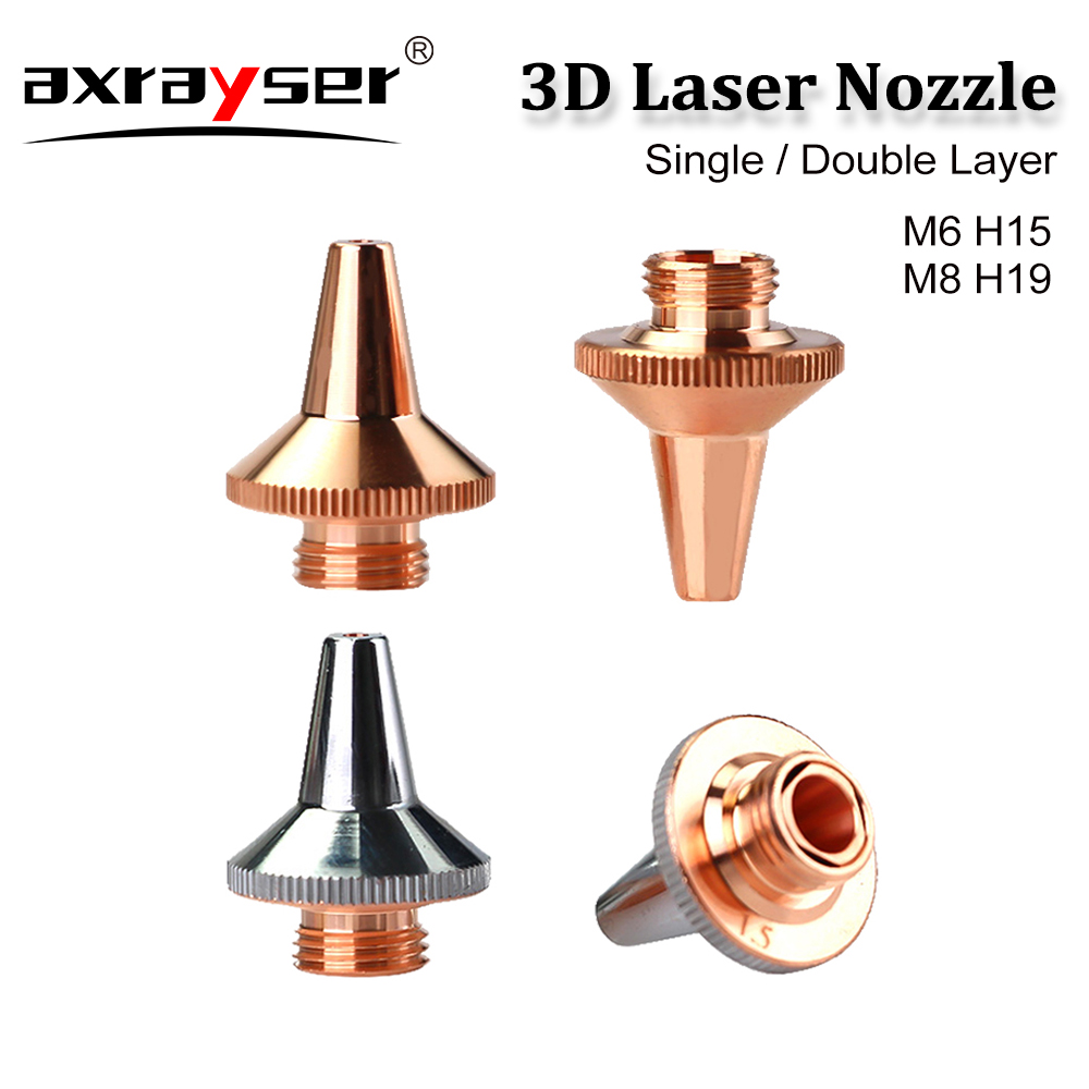 Industrial Fiber Laser - 3D Laser Nozzles M8 M6 Single