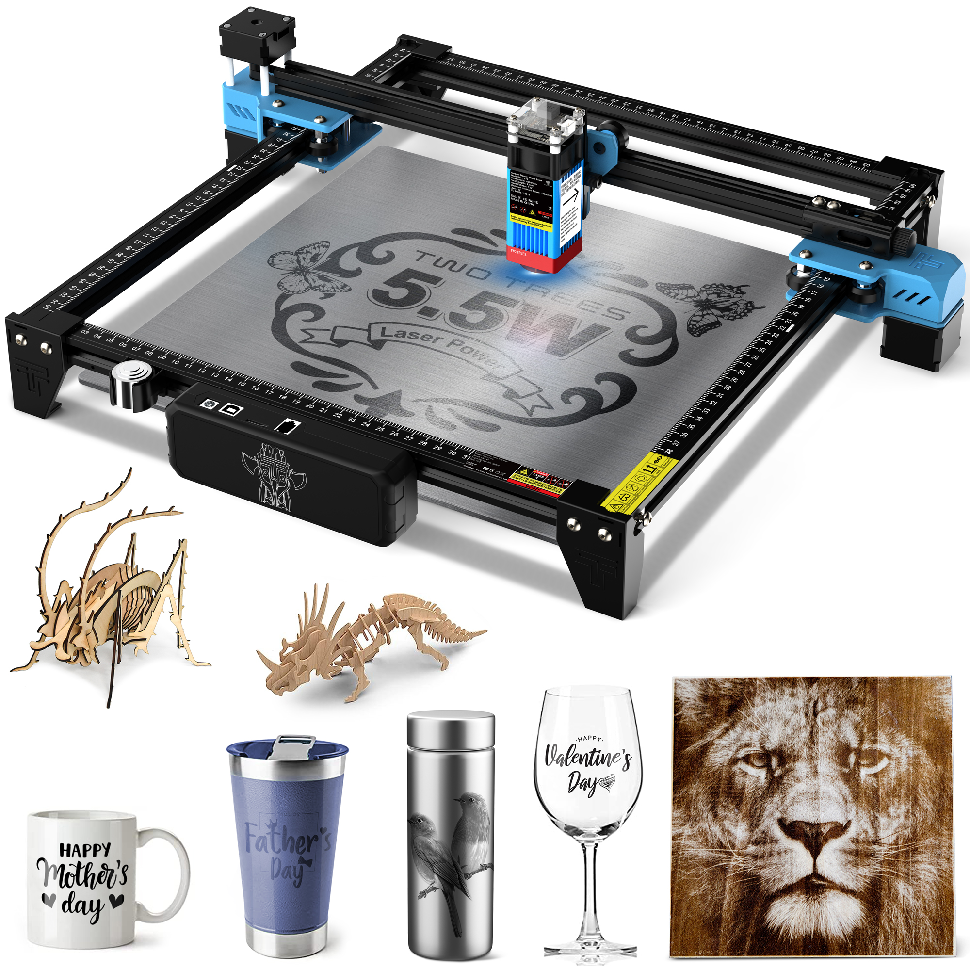 Acrylic Cutting Machine - TwoTrees TTS-55 PRO CNC Laser Engraving