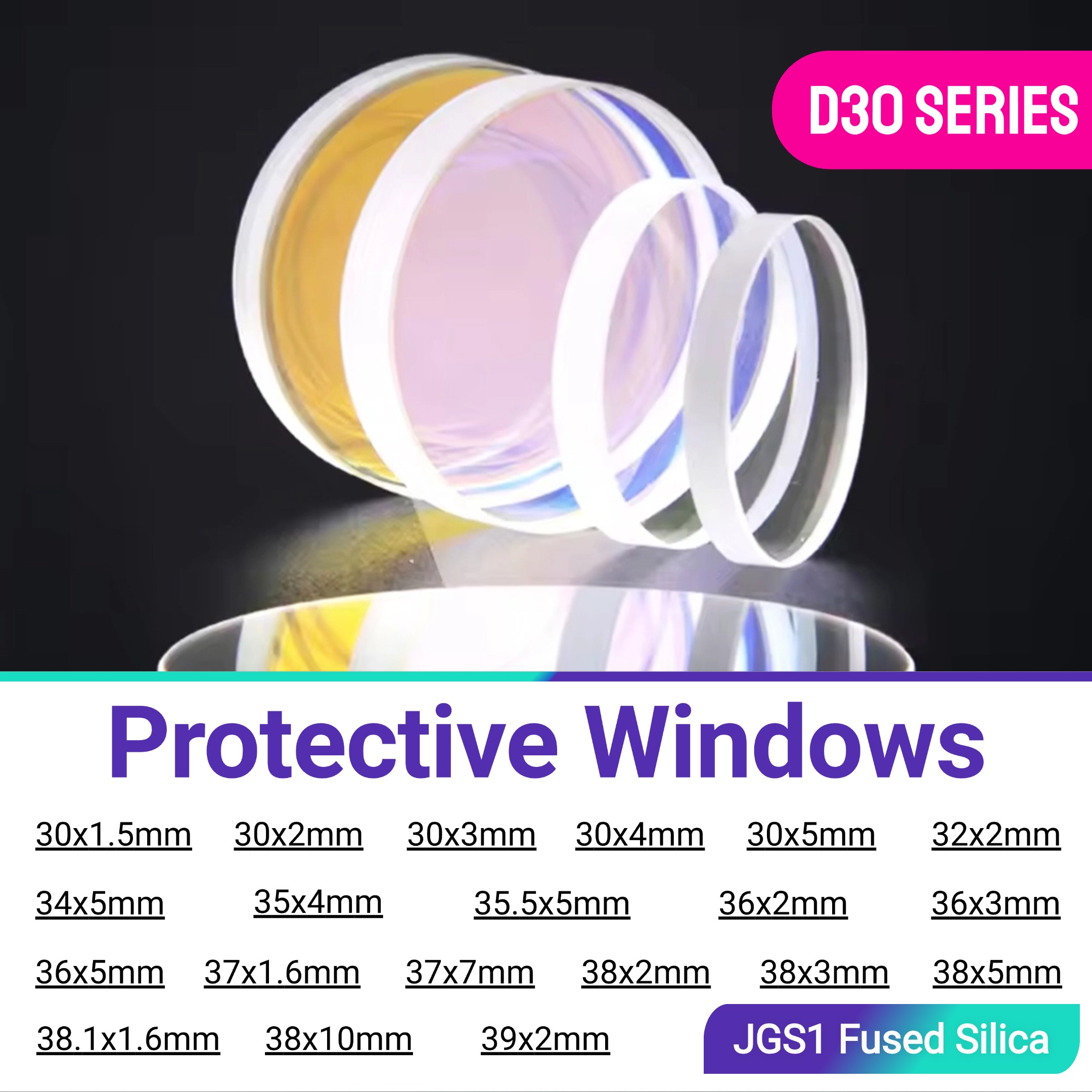 Header Protective Windows Lens - Industrial Fiber Laser recensione e prezzo