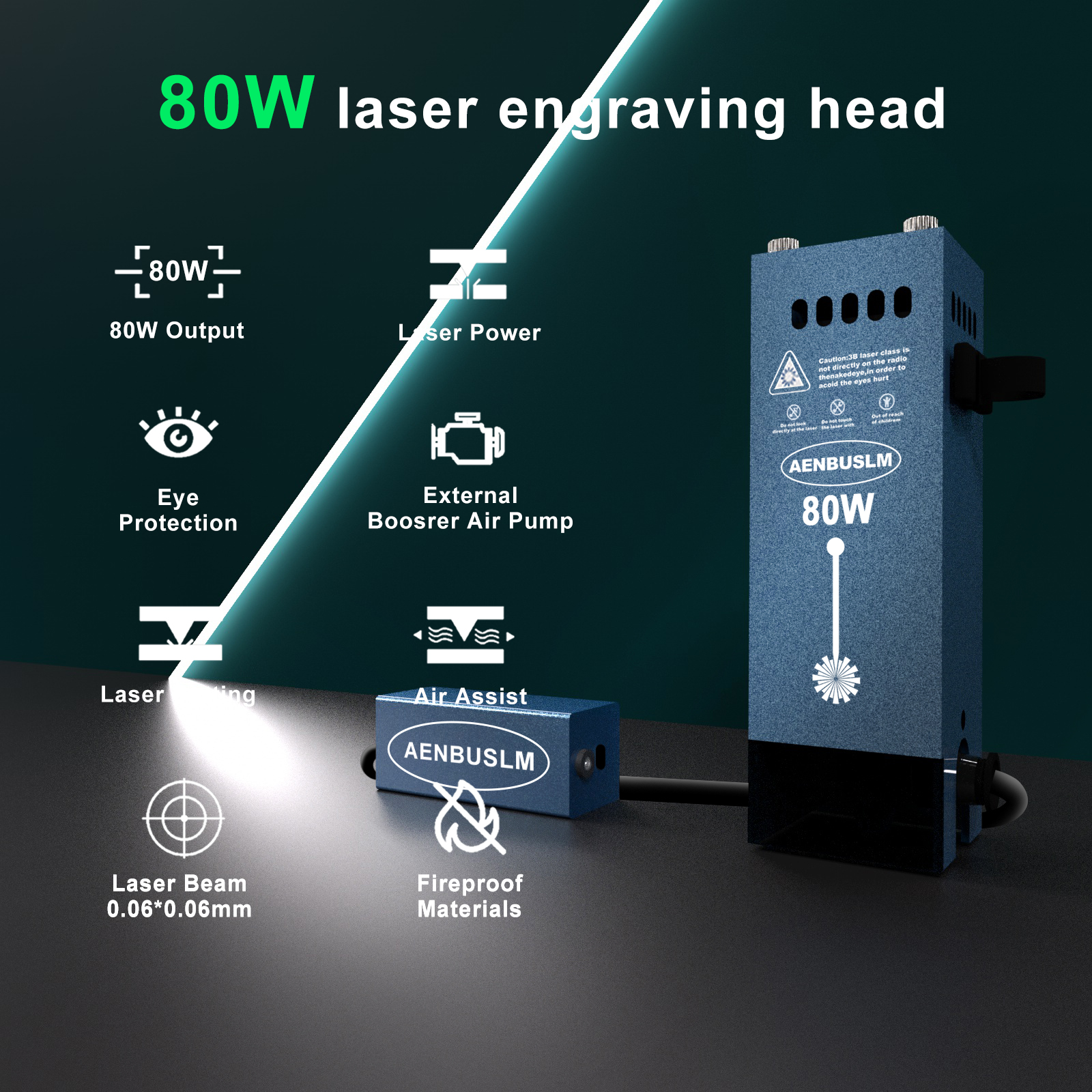 AENBUSLM 80W Laser Engraving H - Industrial Laser Equipment recensione e prezzo