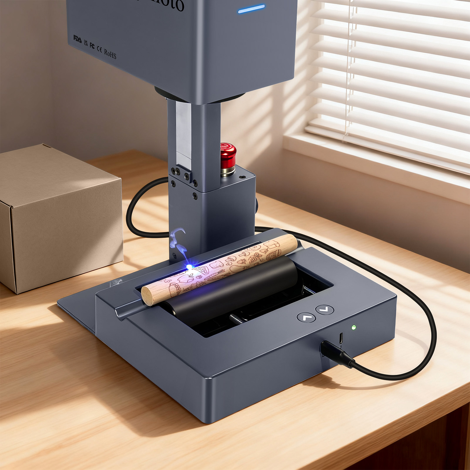 Raymoto Rotary Roller for Lase - Industrial Laser Cutting Machine recensione e prezzo