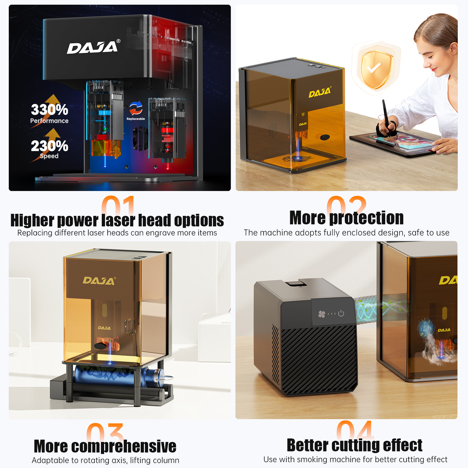 DAJA DJ6 Pro Mini Laser Engrav - Industrial Laser Cutting Machine recensione e prezzo