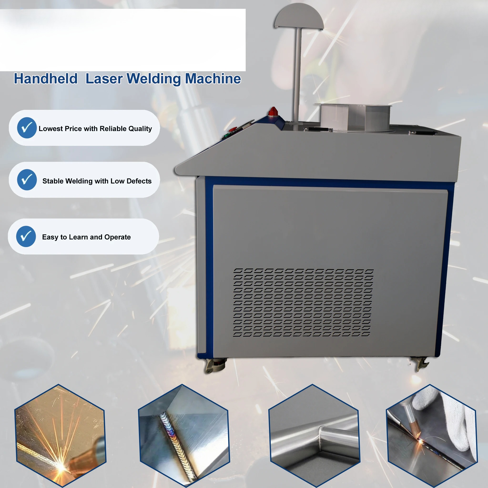 Fast Welding Cheapest CE Certi - Industrial Laser Welding Machine Hand Held recensione e prezzo