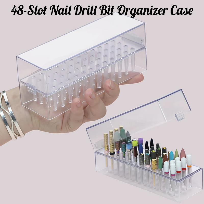 48 Holes Clear Nail Drill Bits - Acrylic Cutting Machine recensione e prezzo
