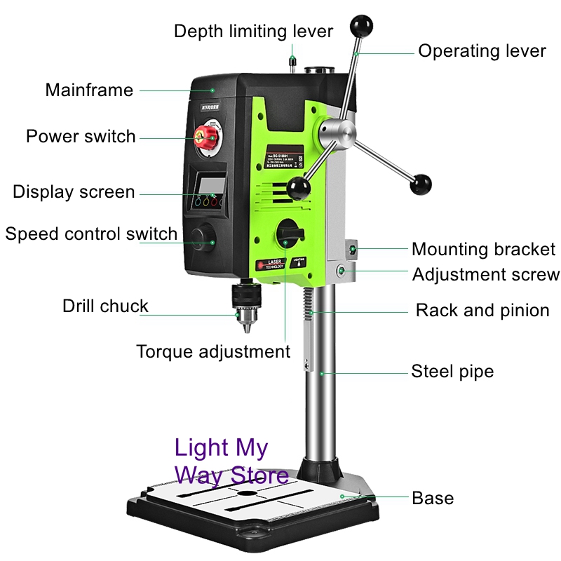 Mini strong table drill digita - Industrial Laser Drill recensione e prezzo