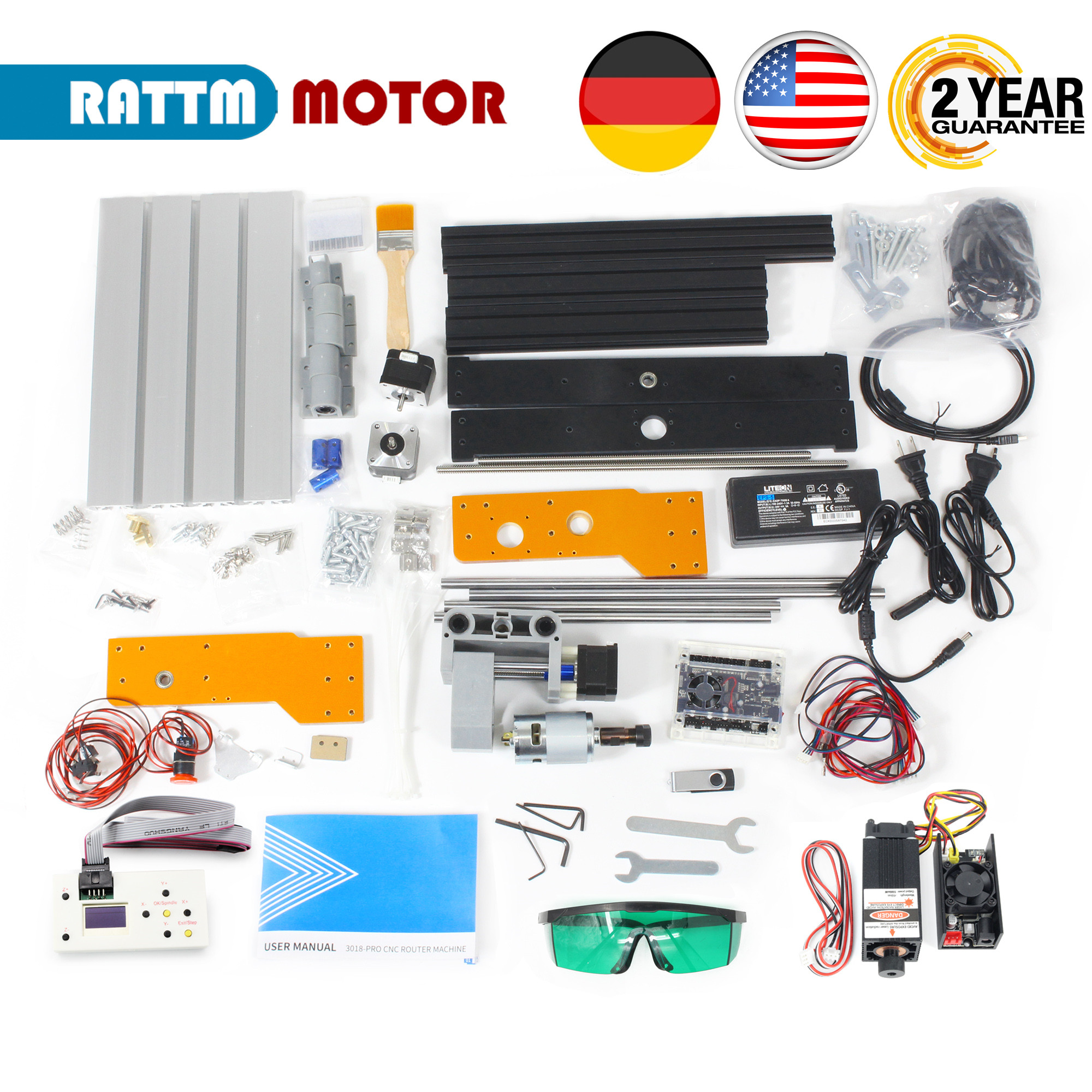 【EU&USA Stock】CNC 3018 PRO Las - Industrial Laser Sensor recensione e prezzo