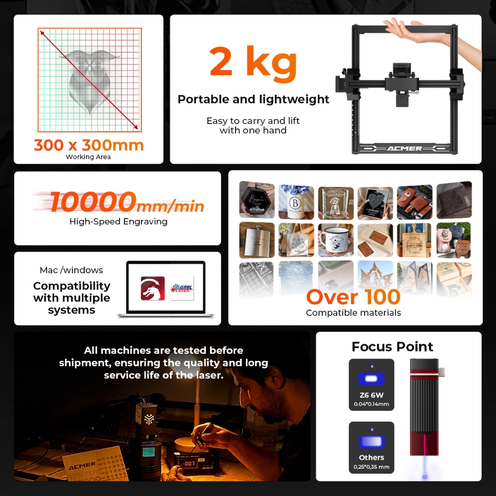 ELIDOR Z6 6W Laser Engraver an - Industrial Laser Blasting recensione e prezzo