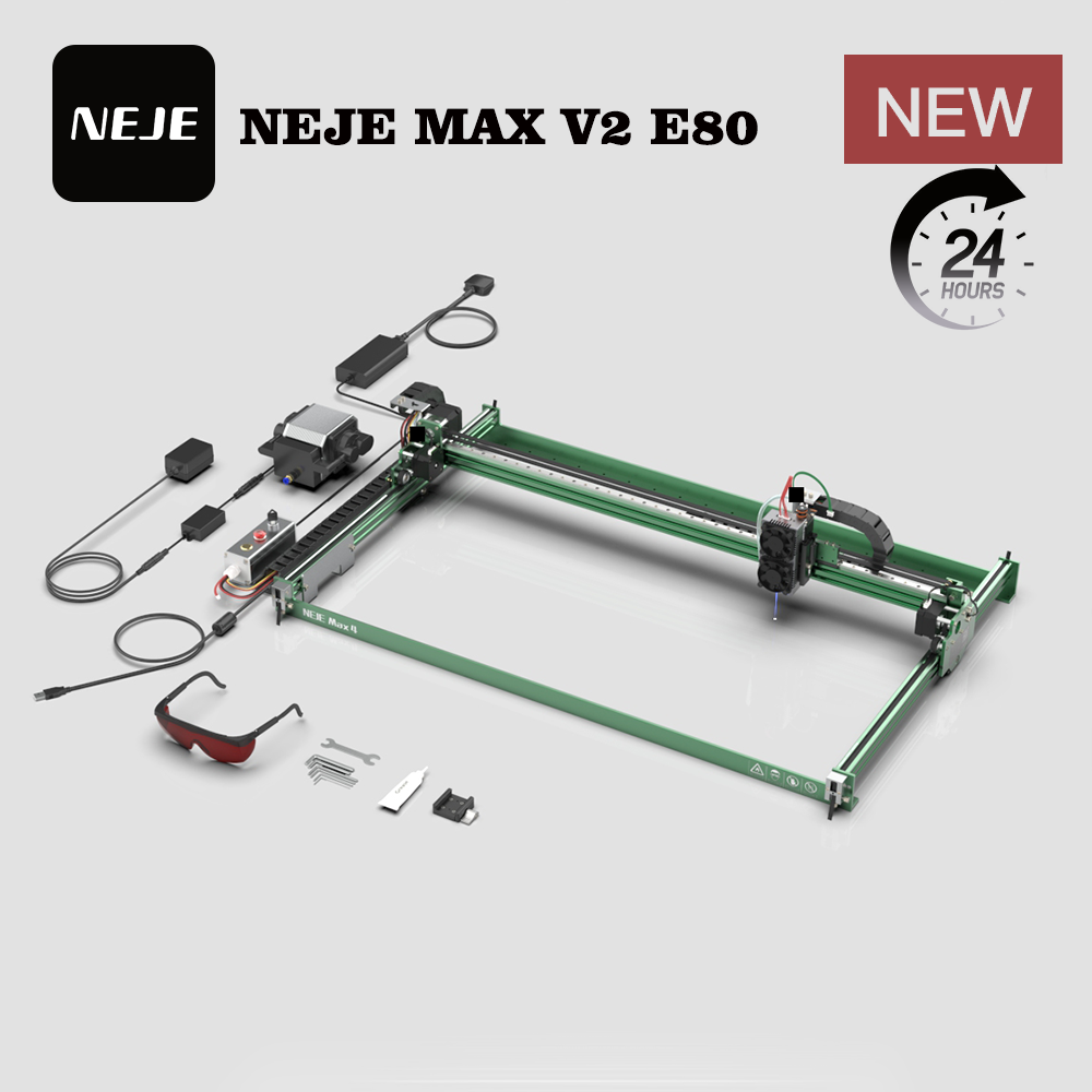 NEJE MAX V2 E80 80W 455nm Lase - Industrial Grade Laser Engraver recensione e prezzo