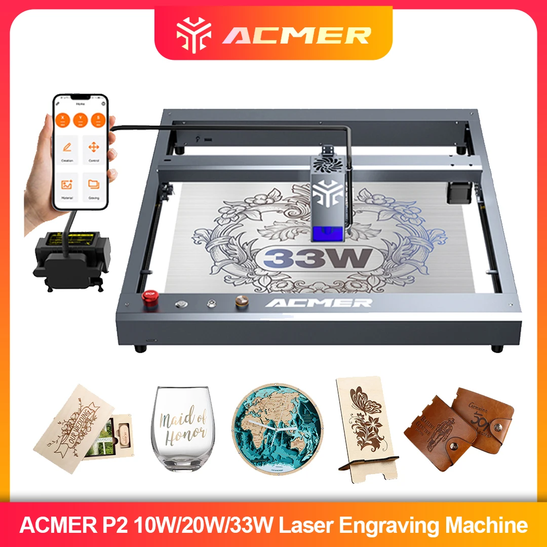 ACMER P2 Laser Engraver 33W 20 - Industrial Laser Cutting Machine recensione e prezzo