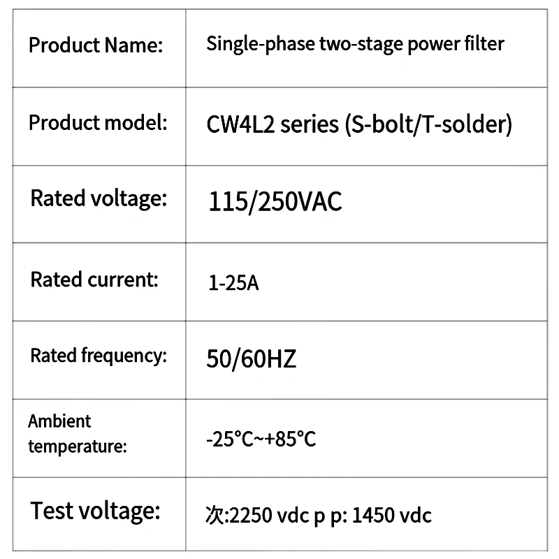 Power EMI Filter CW4L2-10A-T C - Industrial Laser Cutter recensione e prezzo